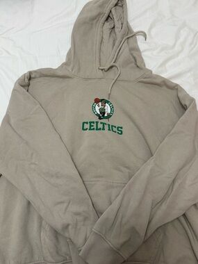NBA Celtics Beige Hoodie